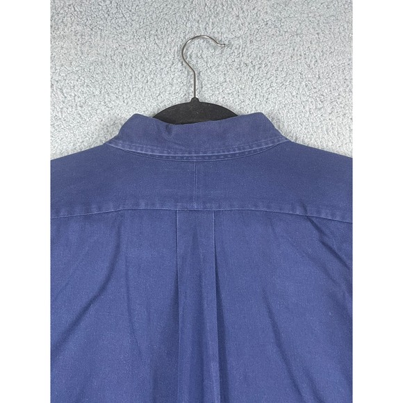 Ralph Lauren Men's Solid Blue Button Up Shirt Size XXL - Picture 6 of 10